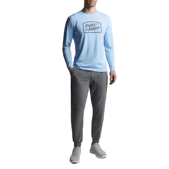 Peter Millar Shirt Mens XL Long Sleeve Crewneck Blue NWT - Picture 4 of 8